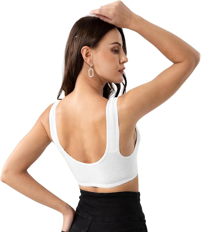 Buy 1 Get 1 FREE: Jersey Cotton Wireless Front-Button Bra!