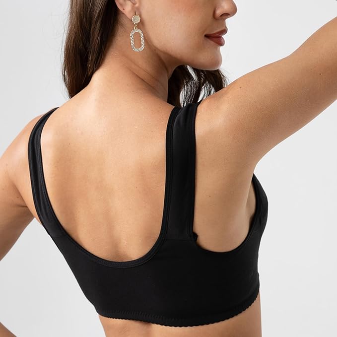Buy 1 Get 1 FREE: Jersey Cotton Wireless Front-Button Bra!