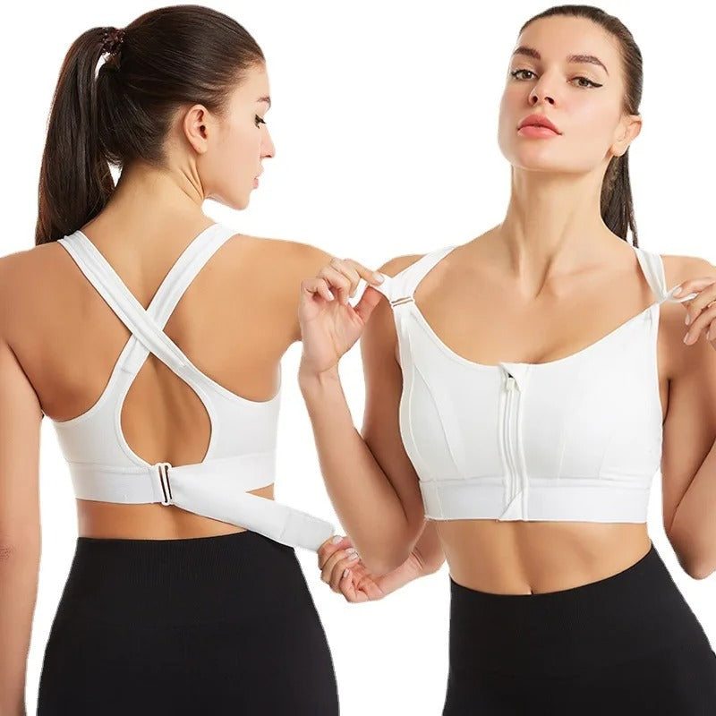 Premium Quality Front Zipper Sports Bra