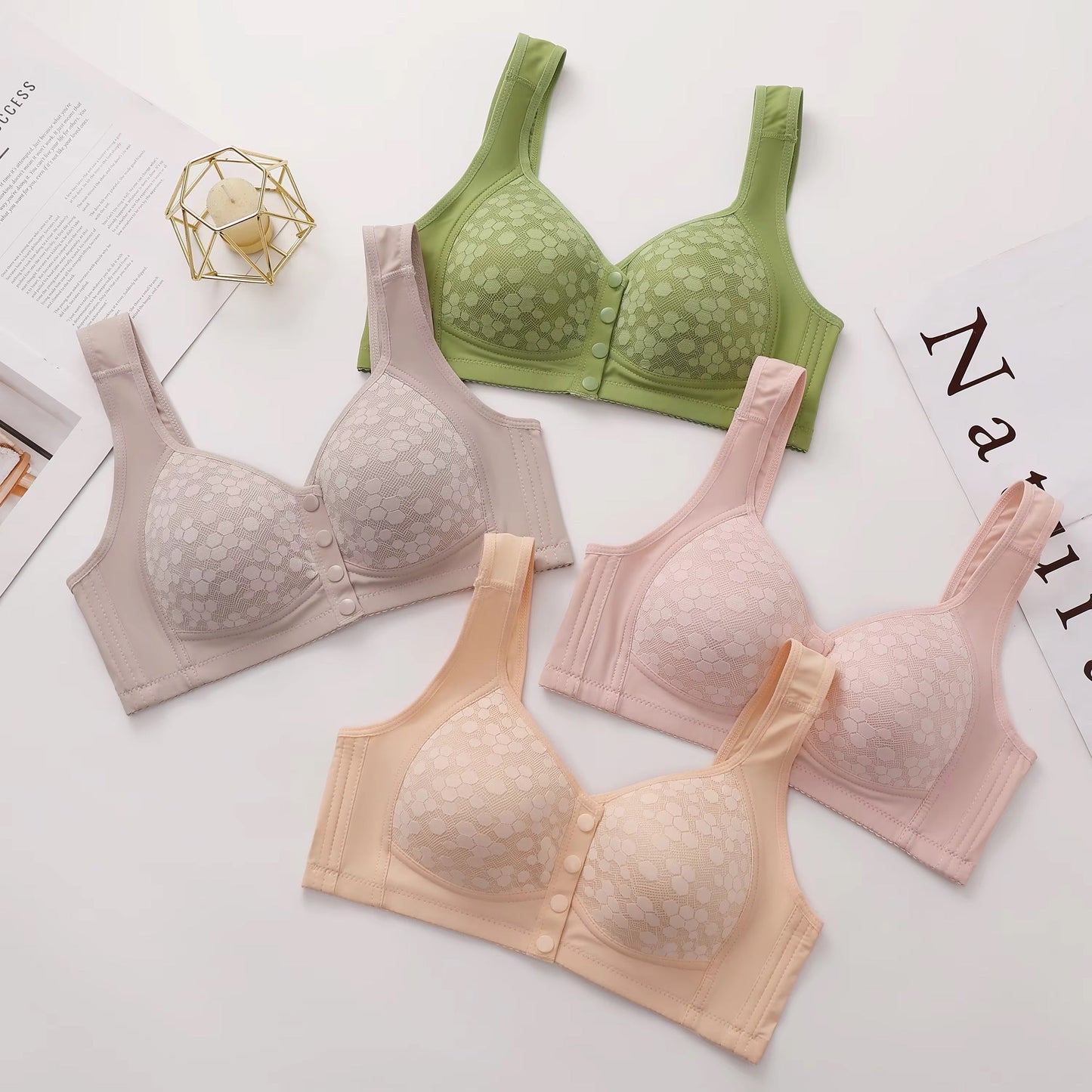 Seamless Front Open Daily Wear Nursing Bra