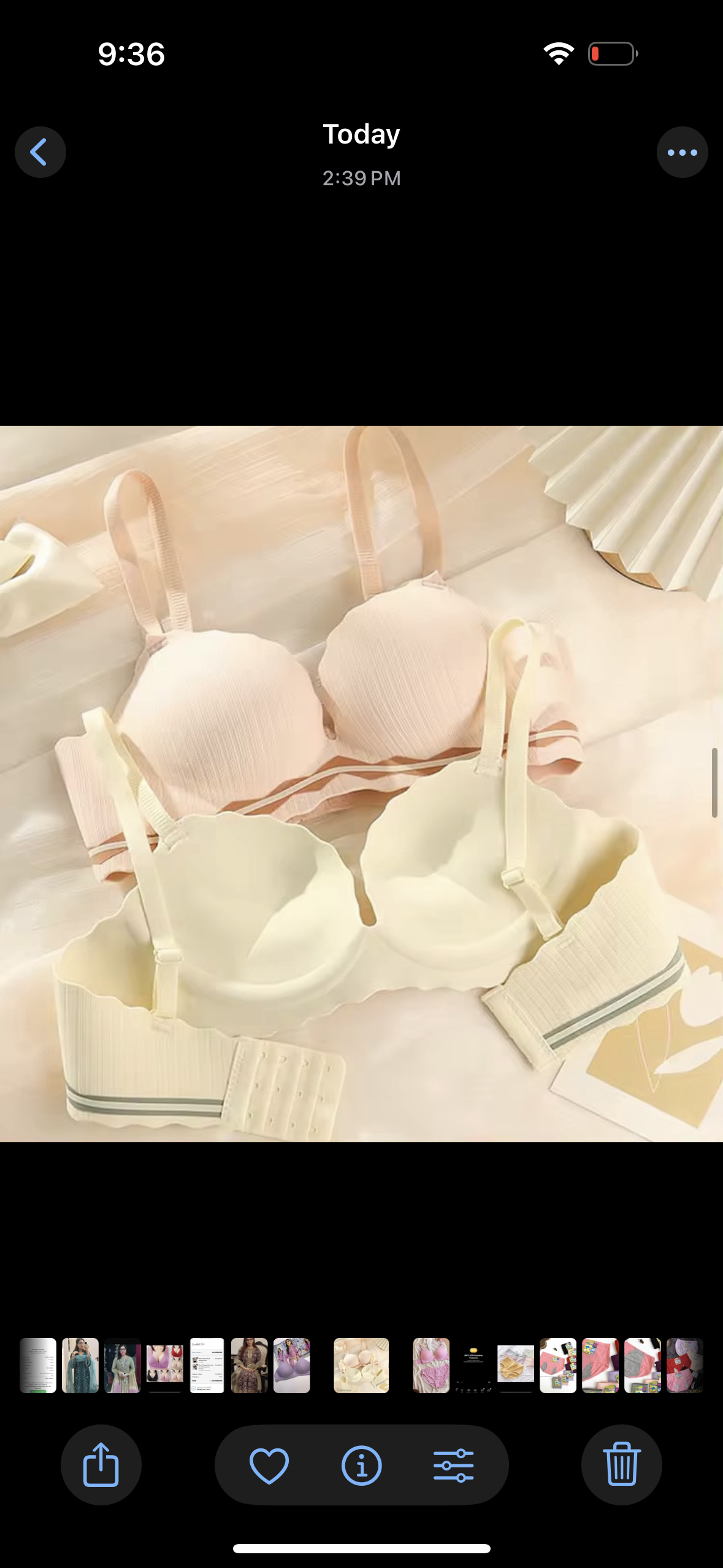Seamless double padded push up non wire bra