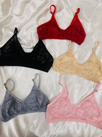 Summer Cotton Net Bra