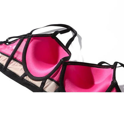 Fashion Women's Underwear Set Sexy Hollow Push Up Bra Set Romantic