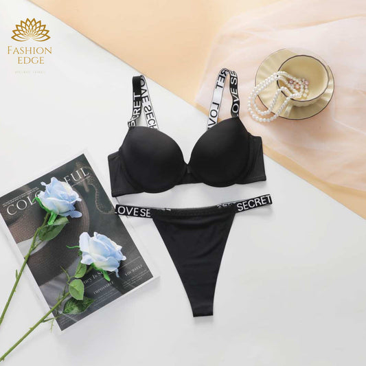 Love Secret Alphabet Padded Push-Up Bra Set