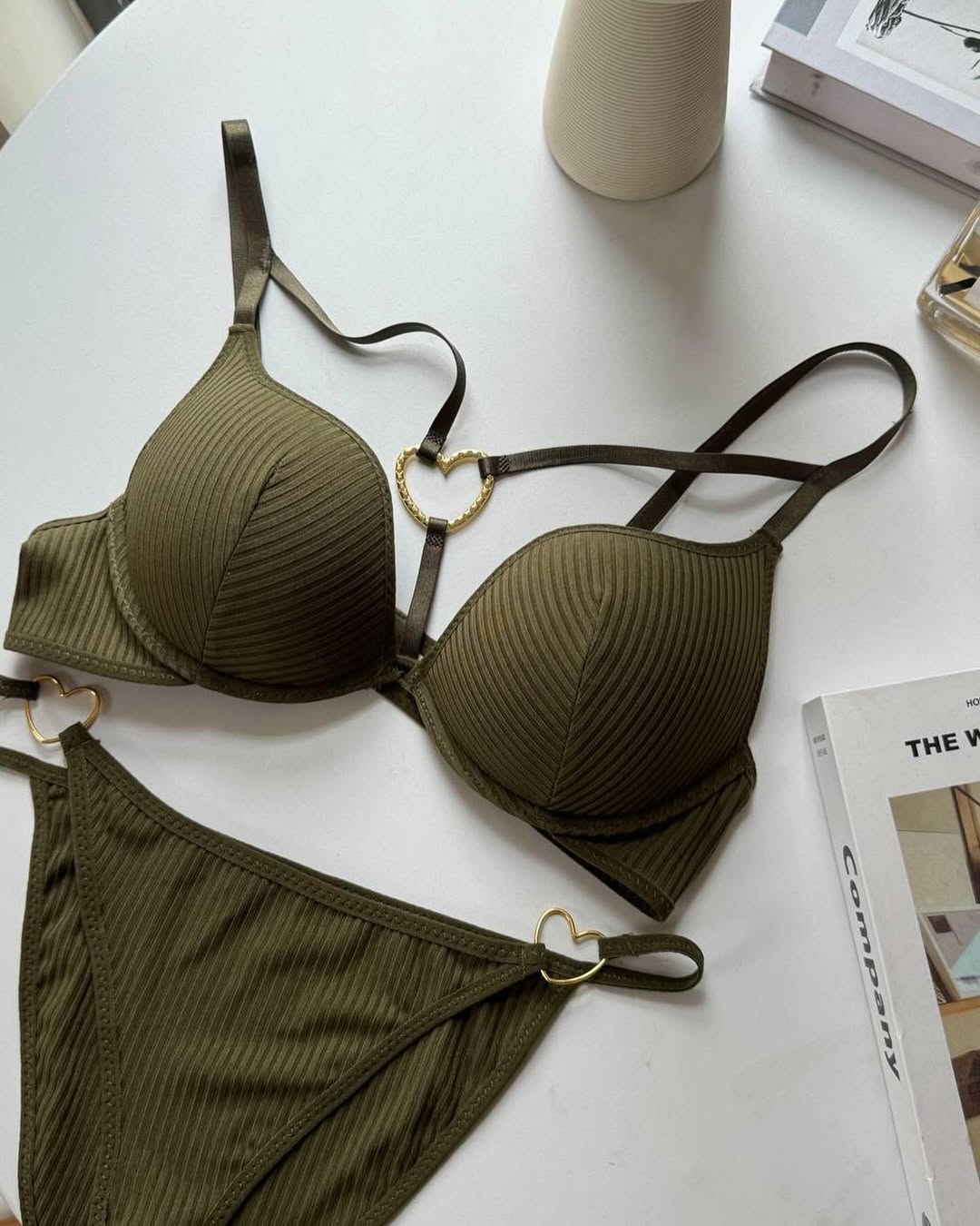 Mid Love Ring Style Paded Push-up Set