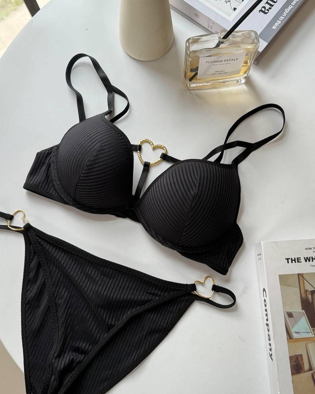 Mid Love Ring Style Paded Push-up Set