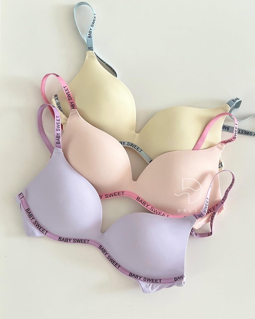 Baby Sweet Letter Print T-Shirt & Bra Set – Cute & Comfy