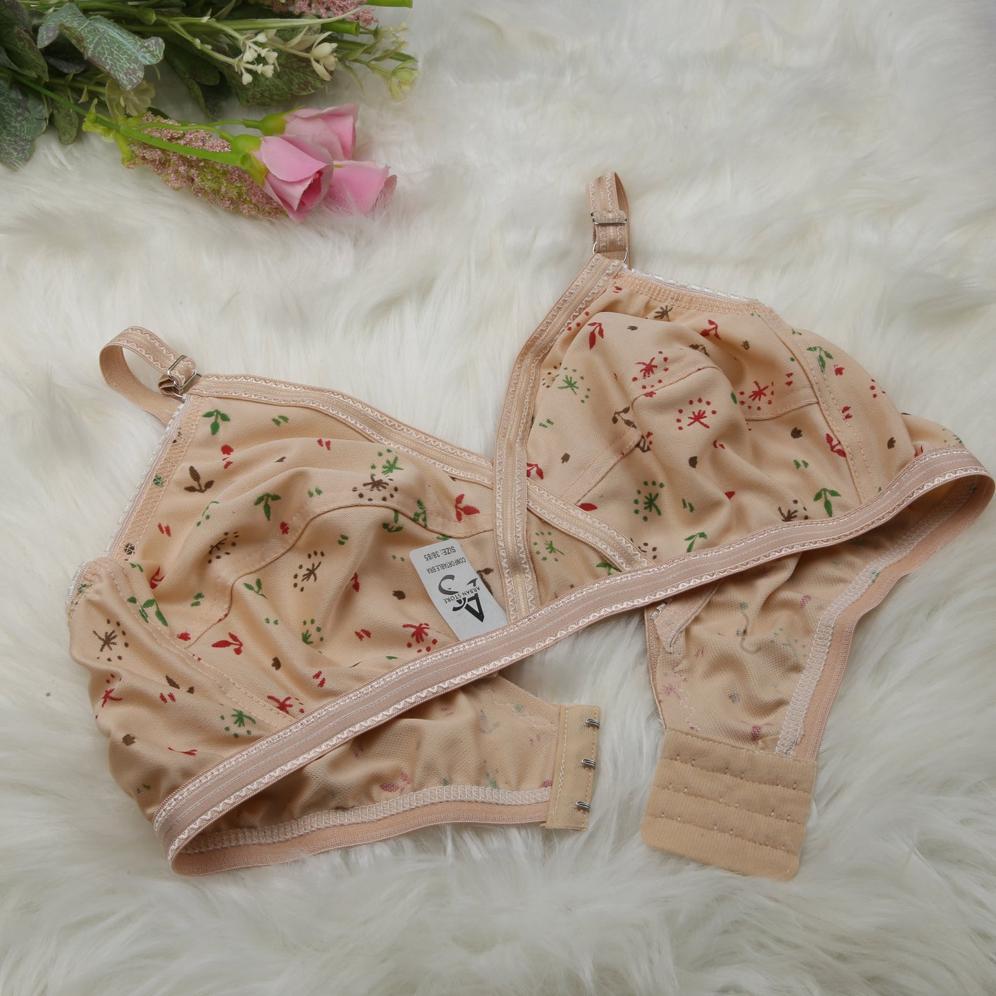 4 Piece Comfortable Printed jersey bra