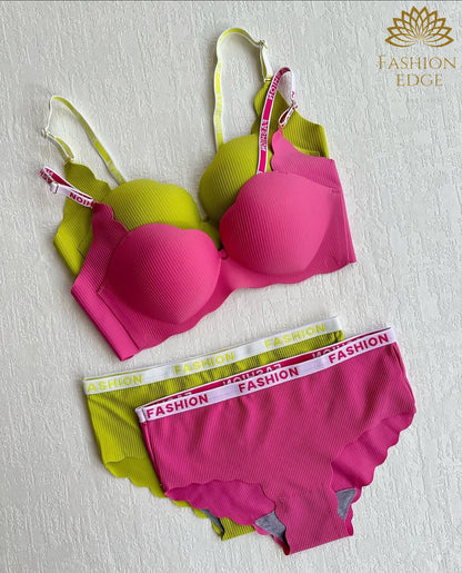 FLARE FASHION LIGHT PUSH UP BRA SET